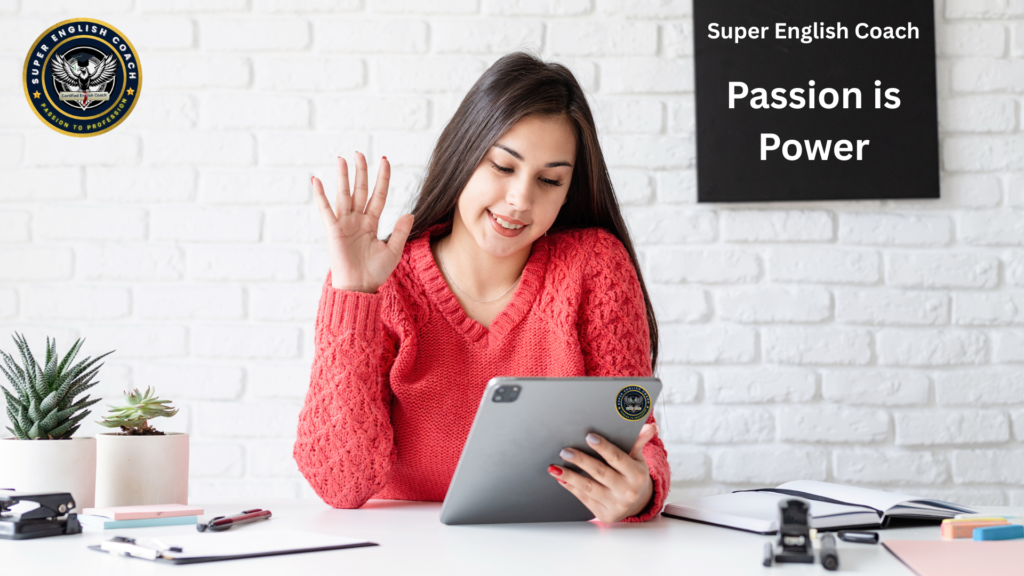 Illustration showing word-based English teaching method with key English words